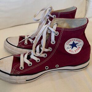 Converse Chuck Taylor All Star Women's 8, Men's 6 Raspberry High Tops